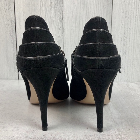 Valentino Garavani Suede Heel Ankle Bootie - Picture 2 of 8